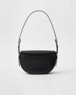 Prada Arqué Leather Shoulder Bag With Flap - Image 5